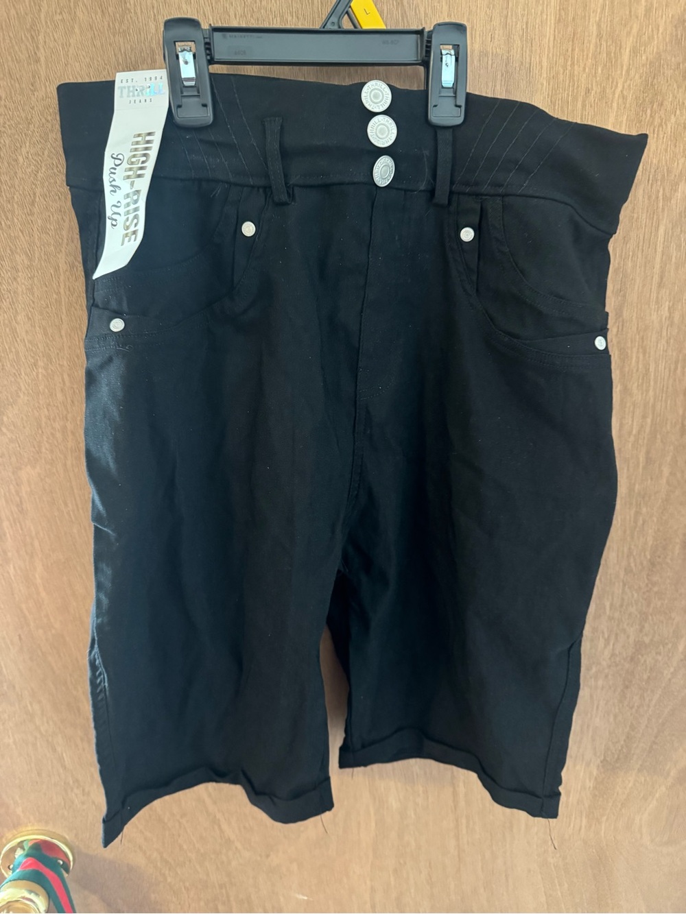 High-Rise Black Men’s Shorts
